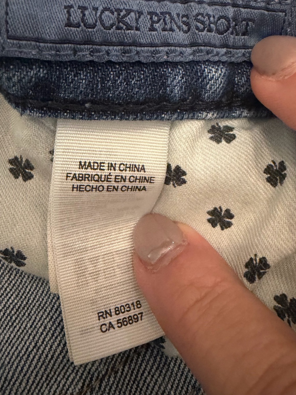 Lucky Brand Blue Washed Denim Shorts - Picture 3 of 4
